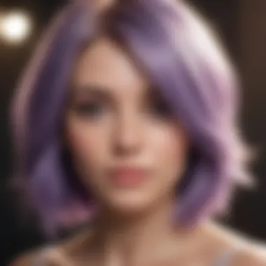 Product recommendations for maintaining lavender hair color