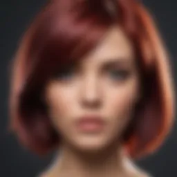Vibrant box hair color shades displayed