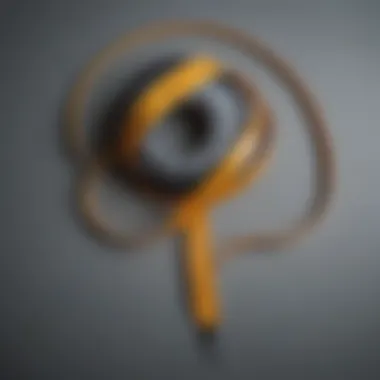 Obsessive Fixation Broken measuring tape symbolizing obsession with body image