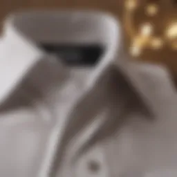 Elegant half collar shirt showcasing unique design elements