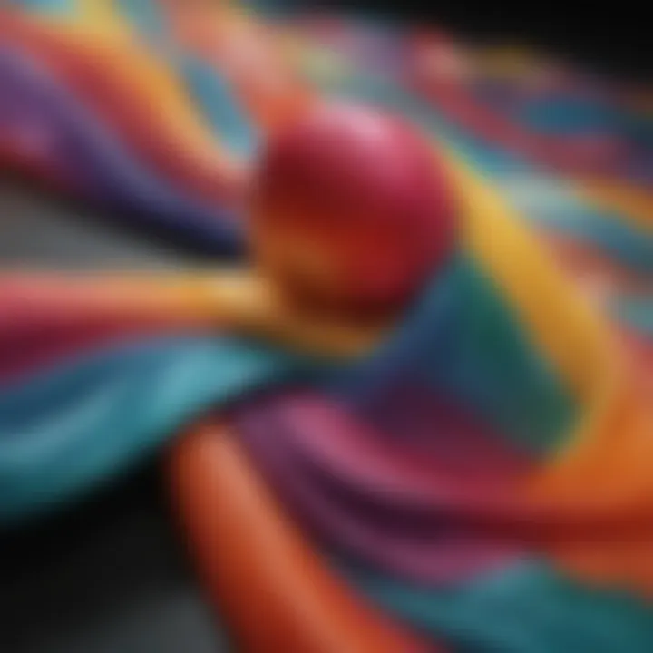 Innovative fabric samples demonstrating color vibrancy