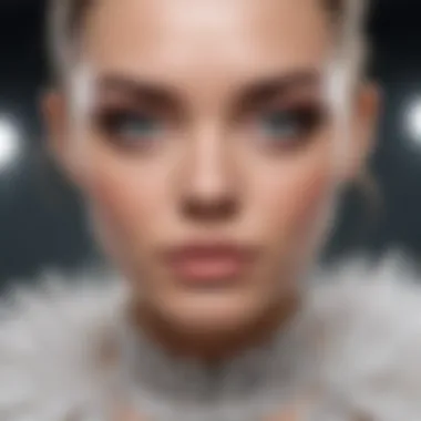 Runway Statement: Extravagant False Eyelashes Extravagant False Eyelashes on Runway Model