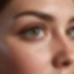 Close-up view of healthy eyelashes enhanced through conditioning treatment