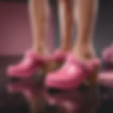 Making A Statement Fashion statement with pink Ugg clogs