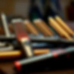 Various flat iron models displayed together