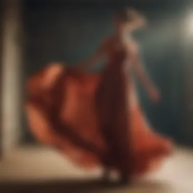 Flowing Silhouette of Anthropologie Maxi Dress in Motion