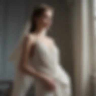 Ethereal Drapery Showcase Graceful fabric draping over a mannequin