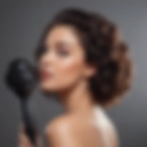 Elegant design of the Hair Sensation Pro Hair Dryer Brush showcasing its sleek lines and modern aesthetics.