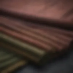 Eco-friendly fabrics display
