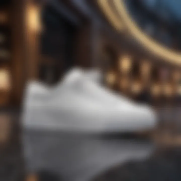 High-quality white sneaker for comfortable travel