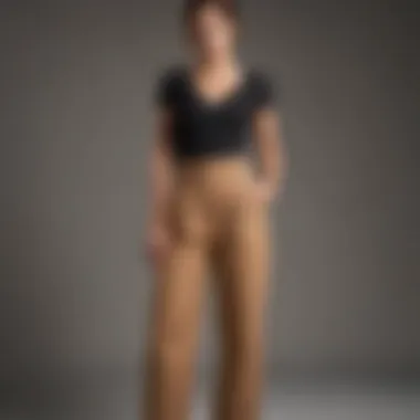 Flattering High-Waisted Linen Pants for All Body Types A fashionista showcasing high-waisted linen pants for different body types