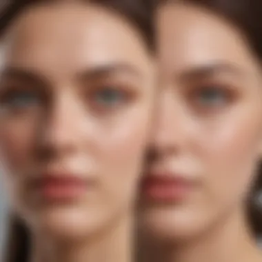 Before and After Results of Honest Beauty Magic Balm Before and after application results of Honest Beauty Magic Balm on skin