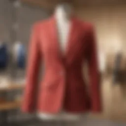 A chic J.Crew blazer displayed on a tailored mannequin