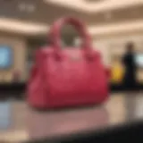 A vibrant Kate Spade handbag showcased at a glamorous event