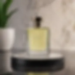 Elegant Lelano Fragrance Bottle on Marble Surface