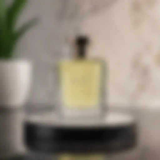 Elegant Lelano Fragrance Bottle on Marble Surface