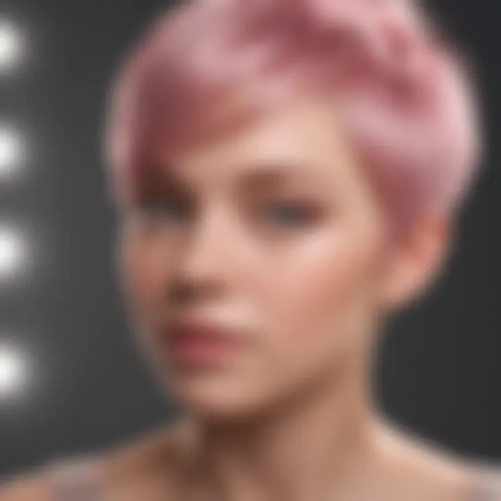 Soft Pink Pixie Cut Perfection