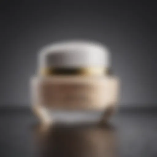 Close-up of L'Oreal eye cream jar showcasing its sleek design