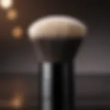 Luxurious makeup brush with fine bristles