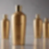 Luxurious Shampoo Bottle with Gold Accents