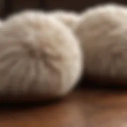 Exquisite wool texture of UGG slippers