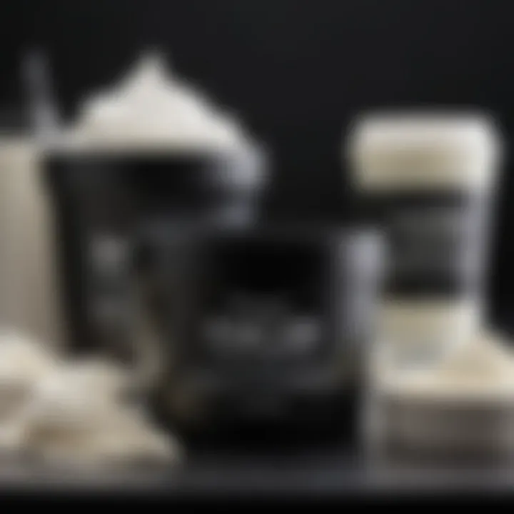 An infographic showcasing market trends of black and white cream products over recent years