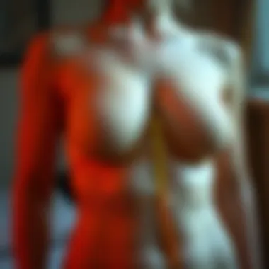 Diagram showing changes in body shape over time