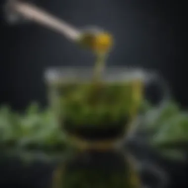 Herbal Infusion for Dark Hair Dye Natural herbal ingredients for dyeing dark hair without bleach