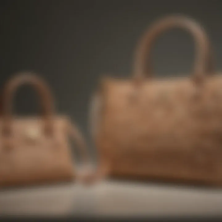 Sustainable materials used in Neiman Marcus straw handbags