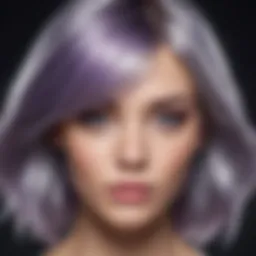 Vibrant silver hair showcasing the effects of sulfate-free purple shampoo