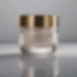 Close-up of Pearlessence Eye Cream jar with a luxurious texture