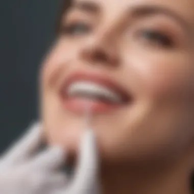 Expertise in Teeth Whitening Treatments Dentist performing professional teeth whitening procedure