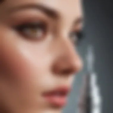 Rapid Lash Serum Design Close-up view of Rapid Lash serum bottle showcasing its sleek design