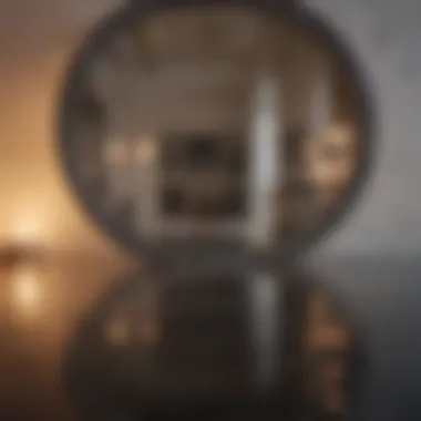 Reflection of full under slip in a vintage mirror