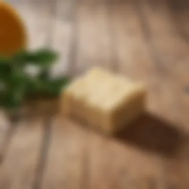 Eco-friendly shampoo bar on wooden surface