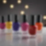 Sally Hansen nail polish collection showcasing vibrant colors and finishes.