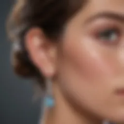 Elegant sleep-friendly earrings made from soft materials
