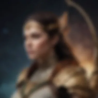 Celestial Sagittarius Archer Creative interpretation of a Sagittarius archer in a celestial backdrop