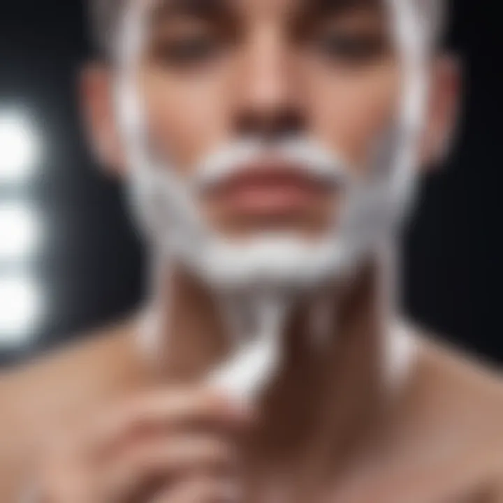 Shaving cream for a smooth and precise shave