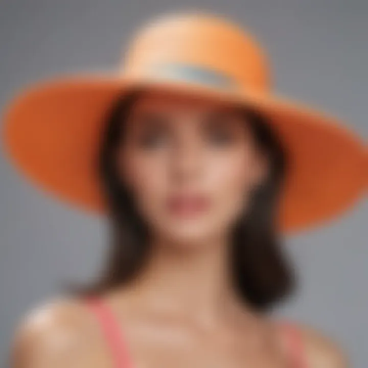 Chic UV-protective hat in a vibrant color