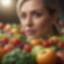 A vibrant array of fresh fruits and vegetables symbolizing nutrition