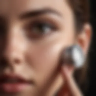 Applying Effective Eye Cream Close-up of a woman applying eye cream
