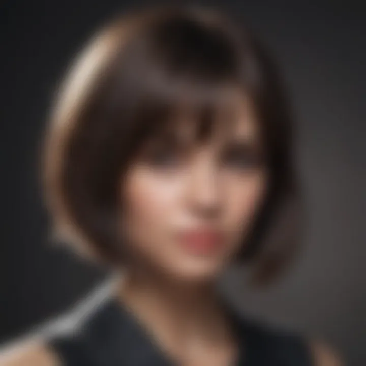 Textured bob hairstyle for thin hair