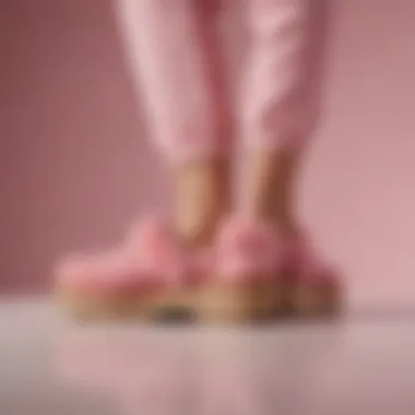 Stylish Details Stylish details of pink Ugg clogs