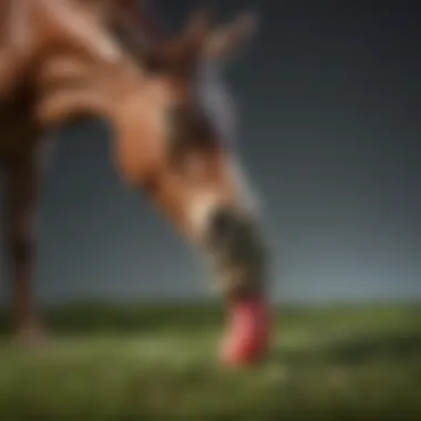 Grazing Herbivore Feeding Mechanism Illustration showcasing the feeding mechanism of a grazing herbivore