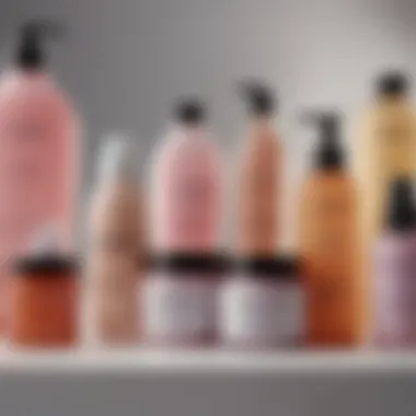 Diverse Cleansing Products A variety of facial cleansing products on display