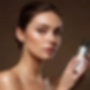 Expert Application of Body Glow Lotion Expert applying body glow lotion for radiant skin