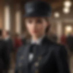 Historical representation of corporate fashion evolution