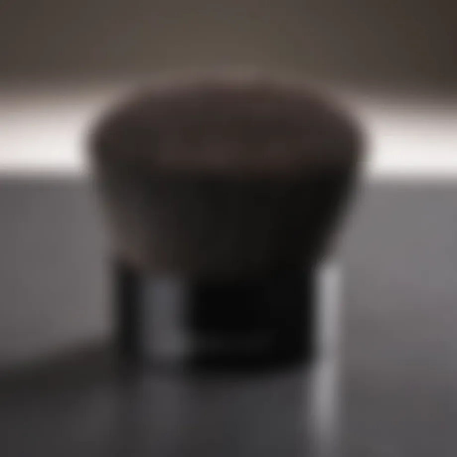Close-up view of the Flat Top Kabuki Foundation Brush showcasing bristle quality and design.