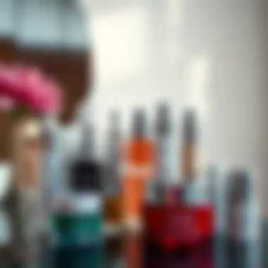 Diverse Anti-Aging Products Diverse array of skincare products tailored for different skin types